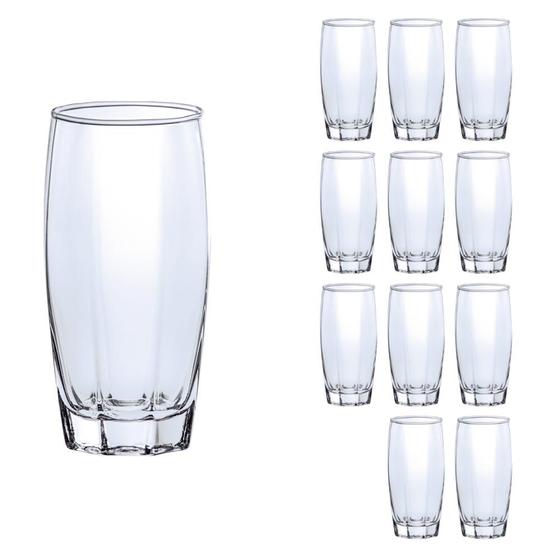 Imagem de Conjunto 12 Copos Mesa Florence Vidro Transparente 370 ml