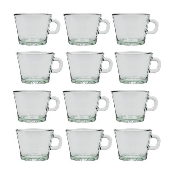Imagem de Conjunto 12 Xícaras Café Chá Tango Vidro Class Home 187Ml