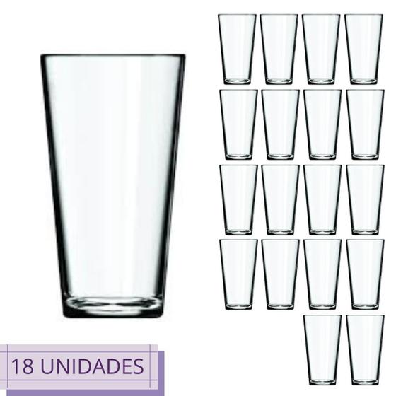 Imagem de Conjunto 18 Copos Cairo Nadir Luxo Vidro Transparente 350ml