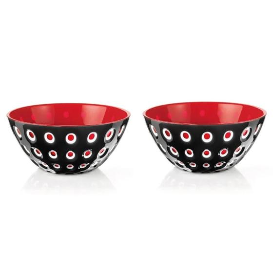 Imagem de Conjunto 2 Bowls  Preto e Vermelho - Le Murrine - Guzzini