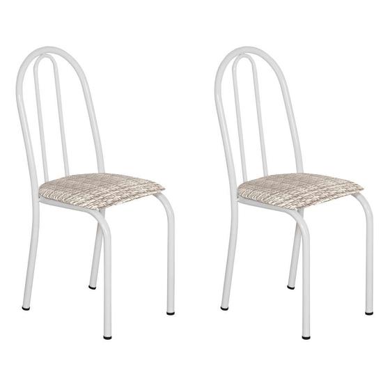 Imagem de Conjunto 2 Cadeiras Éos Branco e Rattan