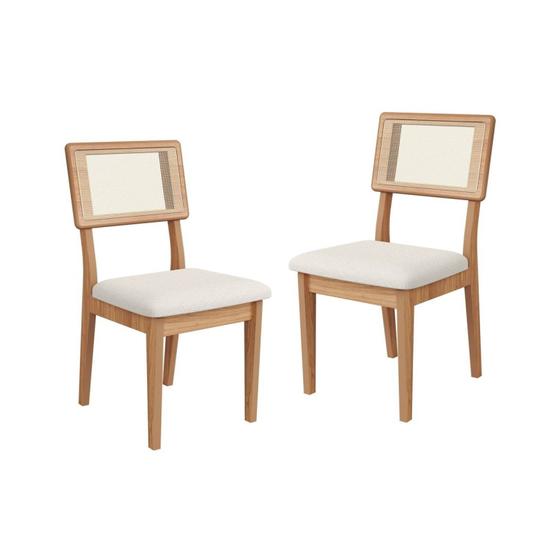 Imagem de Conjunto 2 Cadeiras Estofadas com Tela