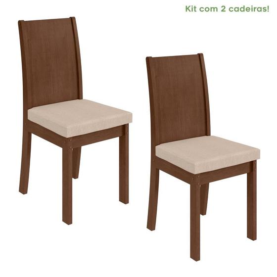 Imagem de Conjunto 2 Cadeiras Estrutura MDF/MDP Athenas Móveis Lopas