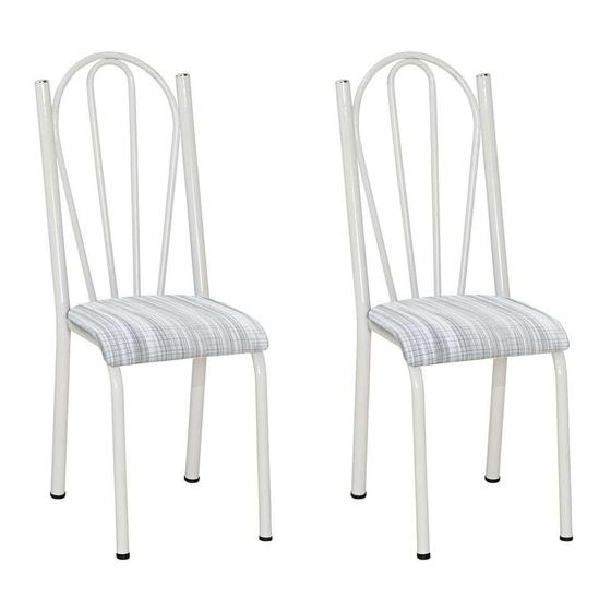 Imagem de Conjunto 2 Cadeiras Mnemósine Branco e Linho