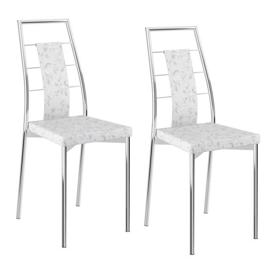 Imagem de Conjunto 2 Cadeiras Nineve Carraro Fantasia Branco