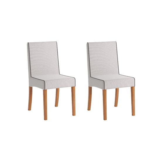 Imagem de Conjunto 2 Cadeiras para Sala de Jantar Barcelona Cinza