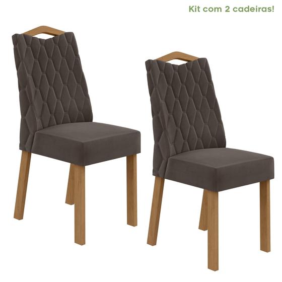 Imagem de Conjunto 2 Cadeiras para Sala de Jantar Estofadas Vênus