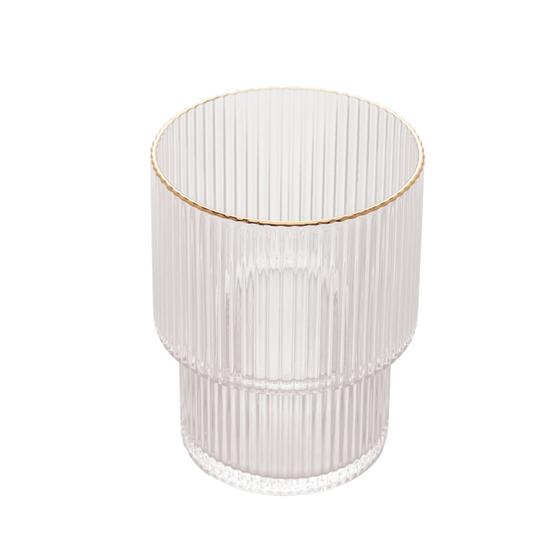 Imagem de Conjunto 2 Copos Baixos de Cristal c/ fio de Ouro Wolff 220ML