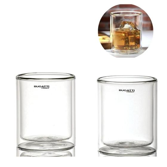 Imagem de Conjunto 2 Copos de Whisky de Parede Dupla 300ml Bugatti
