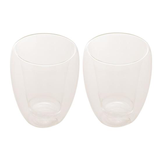 Imagem de Conjunto 2 Copos P/Chá de Vidro C/Parede Dupla 260ml Lyor