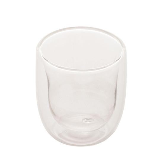Imagem de Conjunto 2 Copos para Café Dupla Parede de Vidro Resistente a Calor 100ml - Wolff