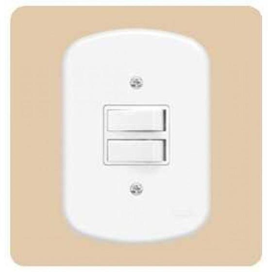 Imagem de Conjunto 2 Interruptor Simples - Blanc Fame
