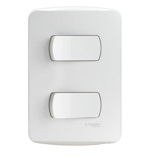 Imagem de Conjunto 2 Interruptores Simples 10A Miluz Schneider S3B62110