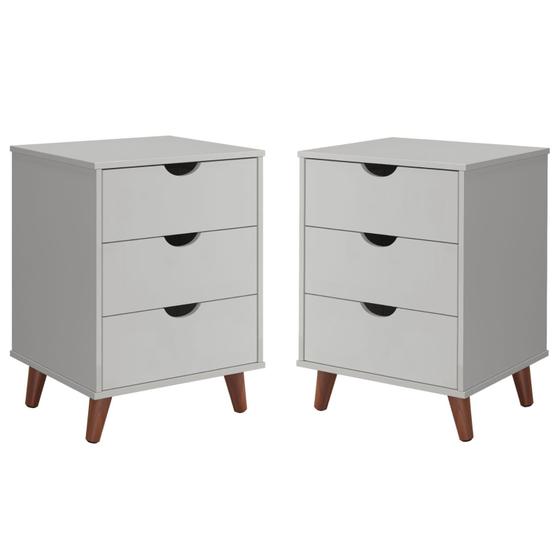 Conjunto 2 Mesas De Cabeceira Decore Grécia Plus V. Cores Menor preço em Conjunto 2 Mesas De Cabeceira Decore Grécia Plus V. Cores