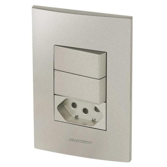 Imagem de Conjunto 2 Paralelos + 1 Tomada 20A - Inova Titanium - Att18