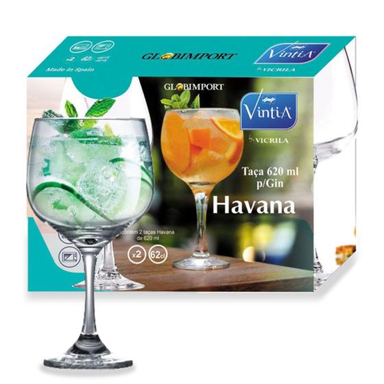 Imagem de Conjunto 2 Taça de Gin Tônica de Vidro 620ml - Havana