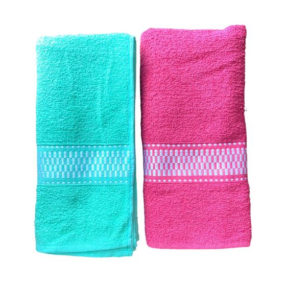 Imagem de Conjunto 2 toalha de banho confortável macia algodão Moderna