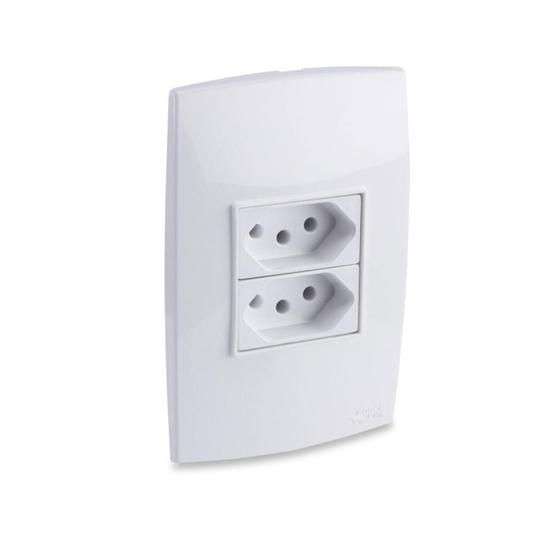 Imagem de Conjunto 2 tomadas simples 10a e 20a force line