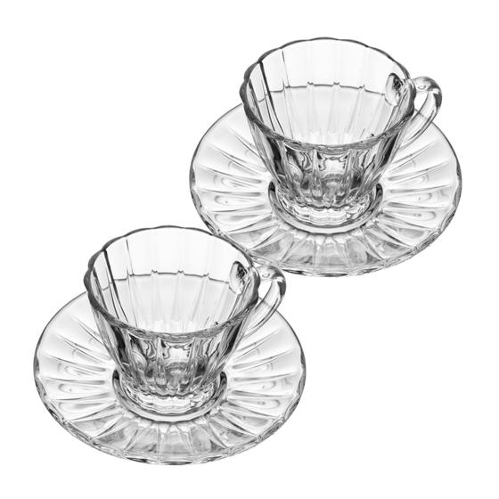Imagem de Conjunto 2 Xícaras e Pires Radial 180ml 