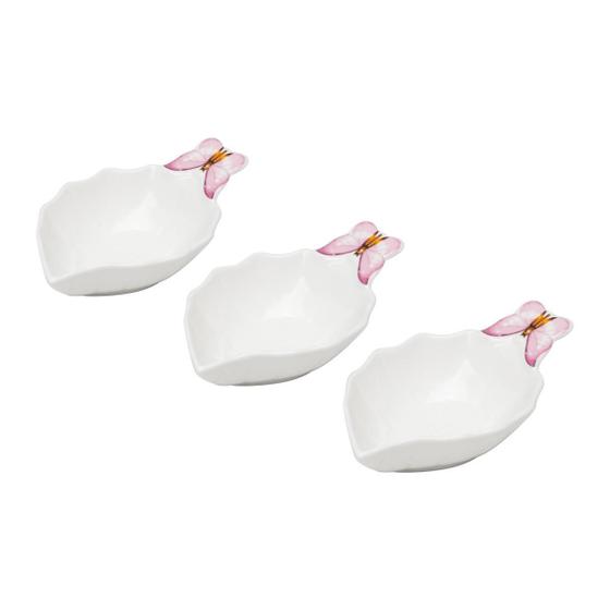 Imagem de Conjunto 3 Bowls Porcelana Borboletas 13X7X3Cm - Wolff