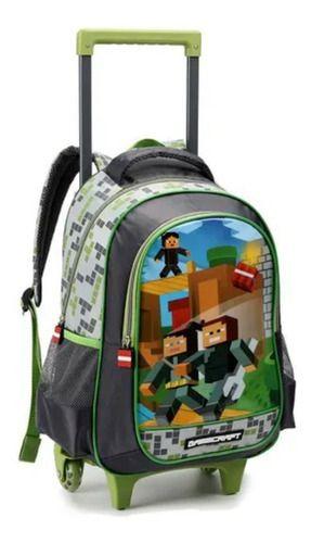 Imagem de Conjunto 3 Peças Mochila Com Rodinha Verde - Gamecraft