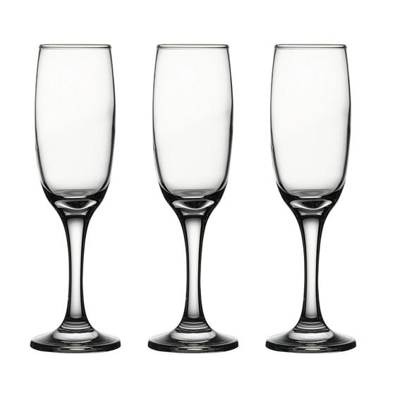 Imagem de Conjunto 3 Taças Champanhe Vidro Lira 210ml