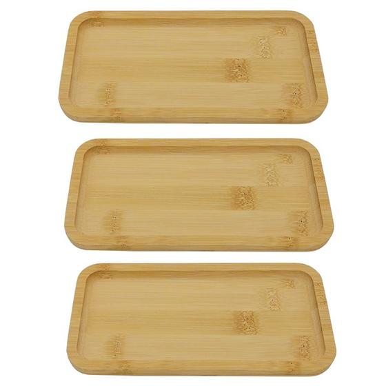 Imagem de Conjunto 3 Travessas Retangular 28cm Bambu Class Home