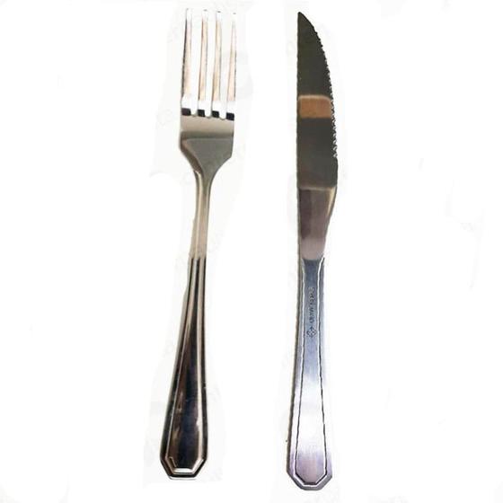 Conjunto 36 Talheres Garfos Facas Univendas Kit Mesa de Jantar Bar Restaurante Aço Inox Menor preço em Conjunto 36 Talheres Garfos Facas Univendas Kit Mesa de Jantar Bar Restaurante Aço Inox