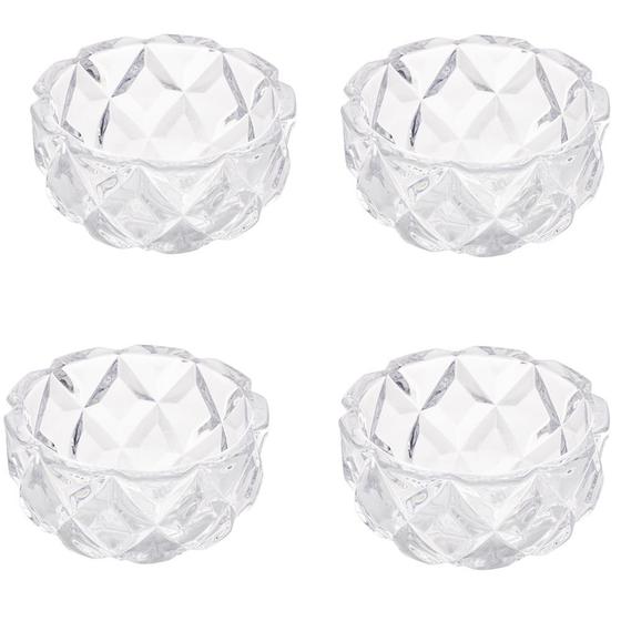 Conjunto 4 Bowl de Cristal 11x5,5cm para Sobremesa Deli Diamond Lyor Menor preço em Conjunto 4 Bowl de Cristal 11x5,5cm para Sobremesa Deli Diamond Lyor