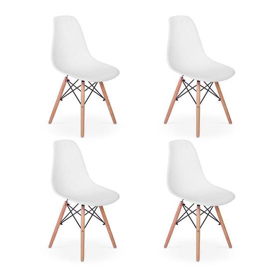 Imagem de Conjunto 4 Cadeiras Charles Eames Eiffel - Branca