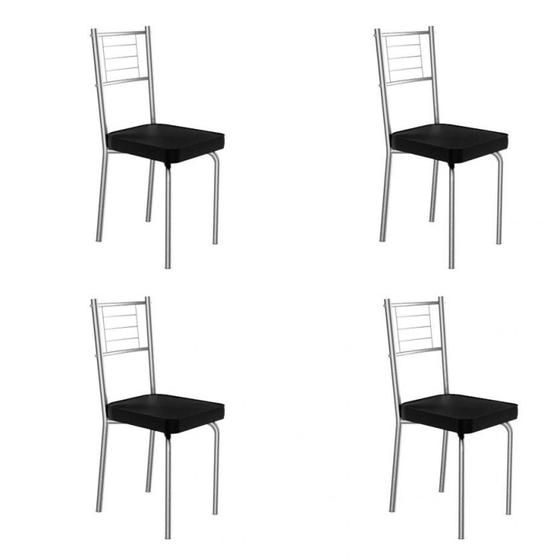 Imagem de Conjunto 4 Cadeiras de Aço Juliana