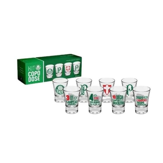 Imagem de Conjunto 4 Copos De Dose Shot Do Palmeiras Títulos