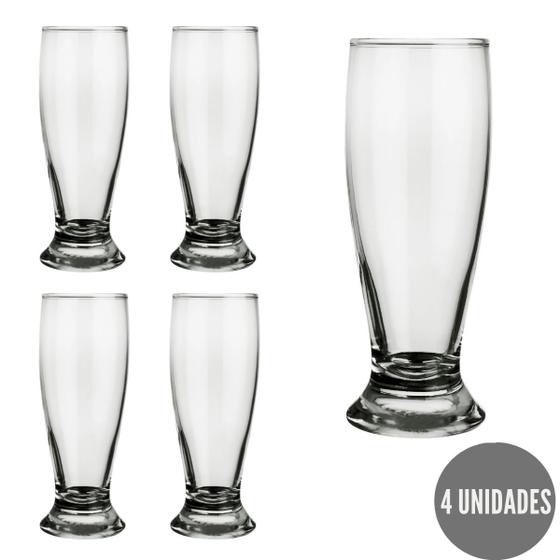 Imagem de Conjunto 4 copos Munich Cerveja Shopp Bar Nadir 200ml