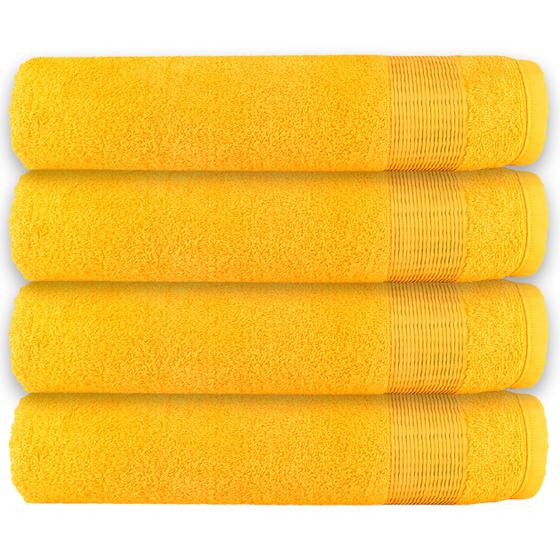 Imagem de Conjunto 4 Tolhas de Rosto Algodão Resistente Absorvente Macio Banheiro Lavabo Secagem Rápida Bordar Salão de Beleza