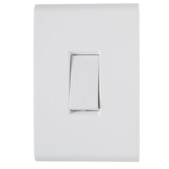 Imagem de Conjunto 4x2 1 Interruptor Bipolar 10A Branco LIZ TRAMONTINA