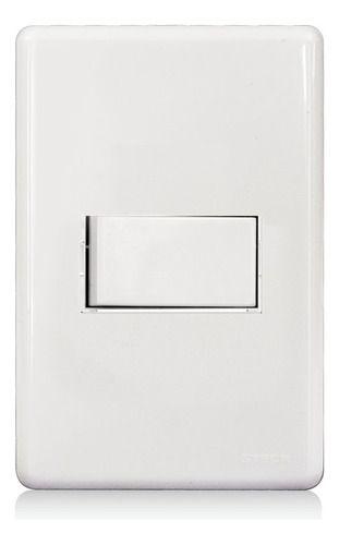 Imagem de Conjunto 4x2 1 Interruptor Simples 10a 250v Horizontal Stella Steck Branco