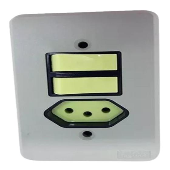 Imagem de Conjunto 4x2 2 Simples + Tomada 10a - Radial