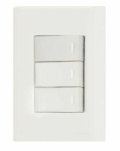 Imagem de Conjunto 4X2 - 3 interruptores paralelos 10A 250V~