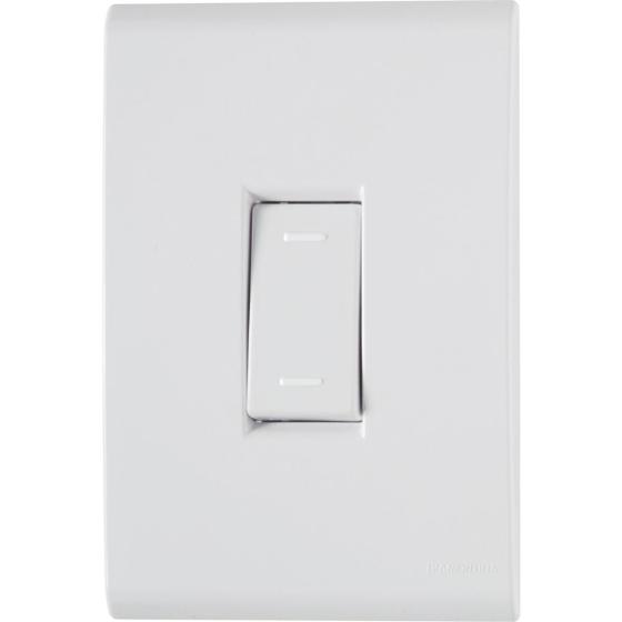 Imagem de Conjunto 4x2 com 1 Interruptor Paralelo Tramontina Liz 10 A 250 V Branco