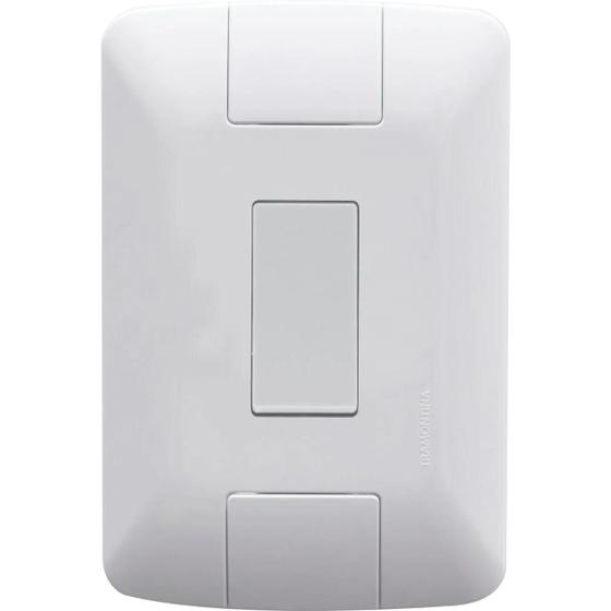 Imagem de Conjunto 4x2 Com 1 Interruptor Simples 6a/250v Tramontina Aria