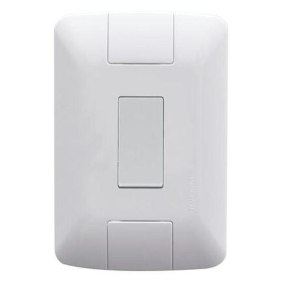 Imagem de Conjunto 4x2 com 1 Interruptor Simples Aria 6A 250V Branco Tramontina Única