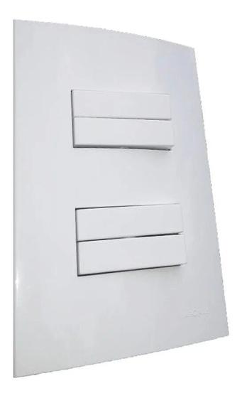 Imagem de Conjunto 4x2 Interruptor 4 Teclas Simples Sleek Margirius