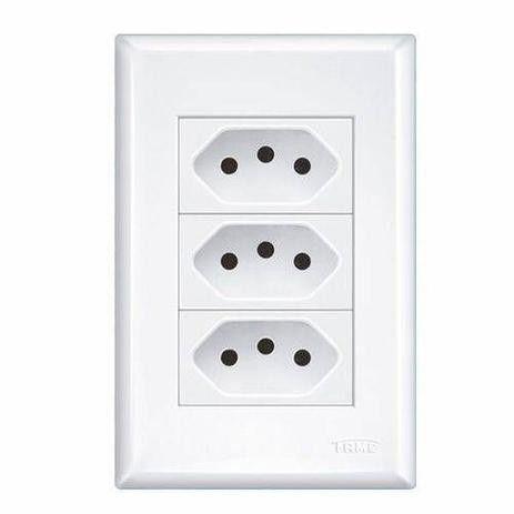 Imagem de Conjunto 4x2 Tomada Tripla 20A Modular Evidence - Fame