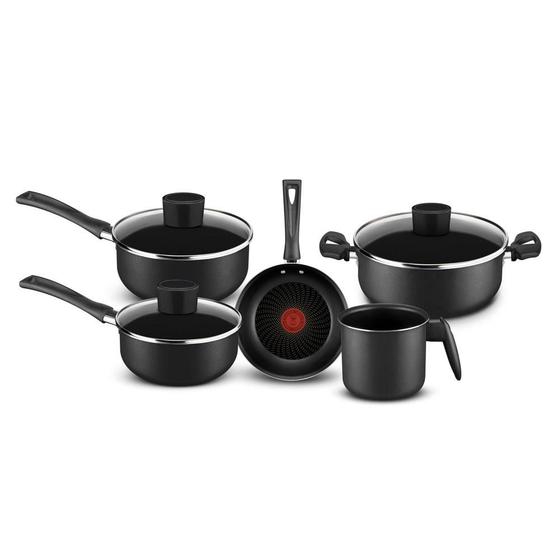Conjunto 5 Peças Antiaderente Pratic Rochedo Cinza Menor preço em Conjunto 5 Peças Antiaderente Pratic Rochedo Cinza