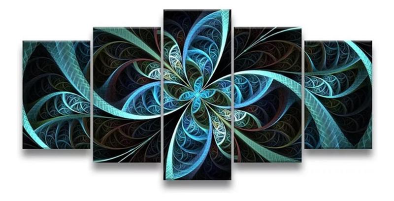 Imagem de Conjunto 5 Quadros Borboleta Simétrica"