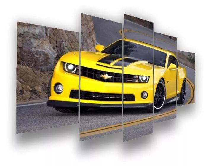 Imagem de Conjunto 5 Quadros Camaro Amarelo "