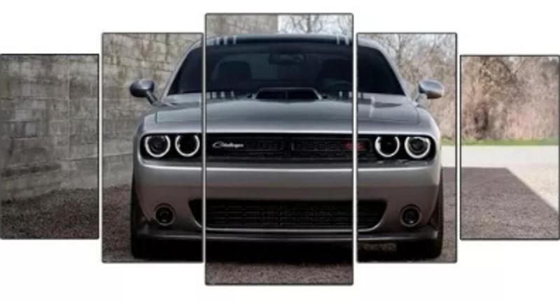 Imagem de Conjunto 5 Quadros Carro Dodge Challenger"