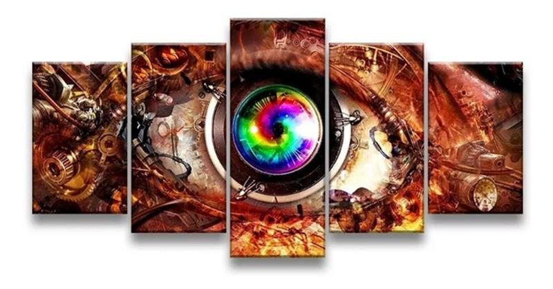 Imagem de Conjunto 5 Quadros Olho Mecânico"
