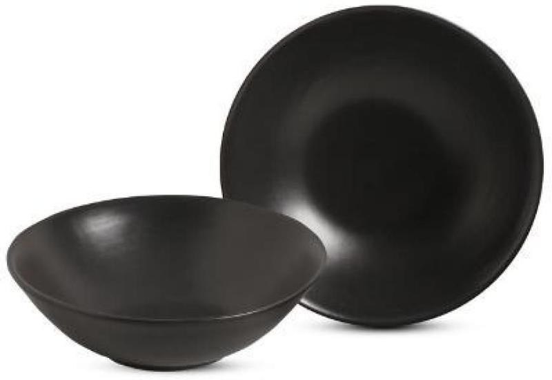 Imagem de Conjunto 6 Bowls Decorados Preto Acetinado 300Ml