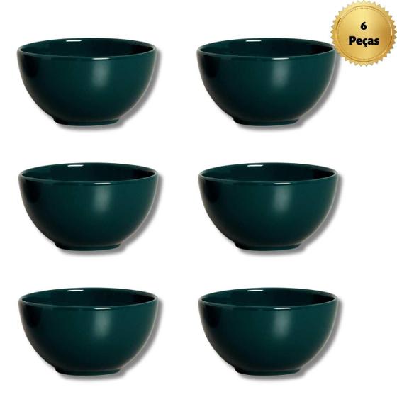 Imagem de Conjunto 6 Bowls Slim 350ml Brancos  Resistente